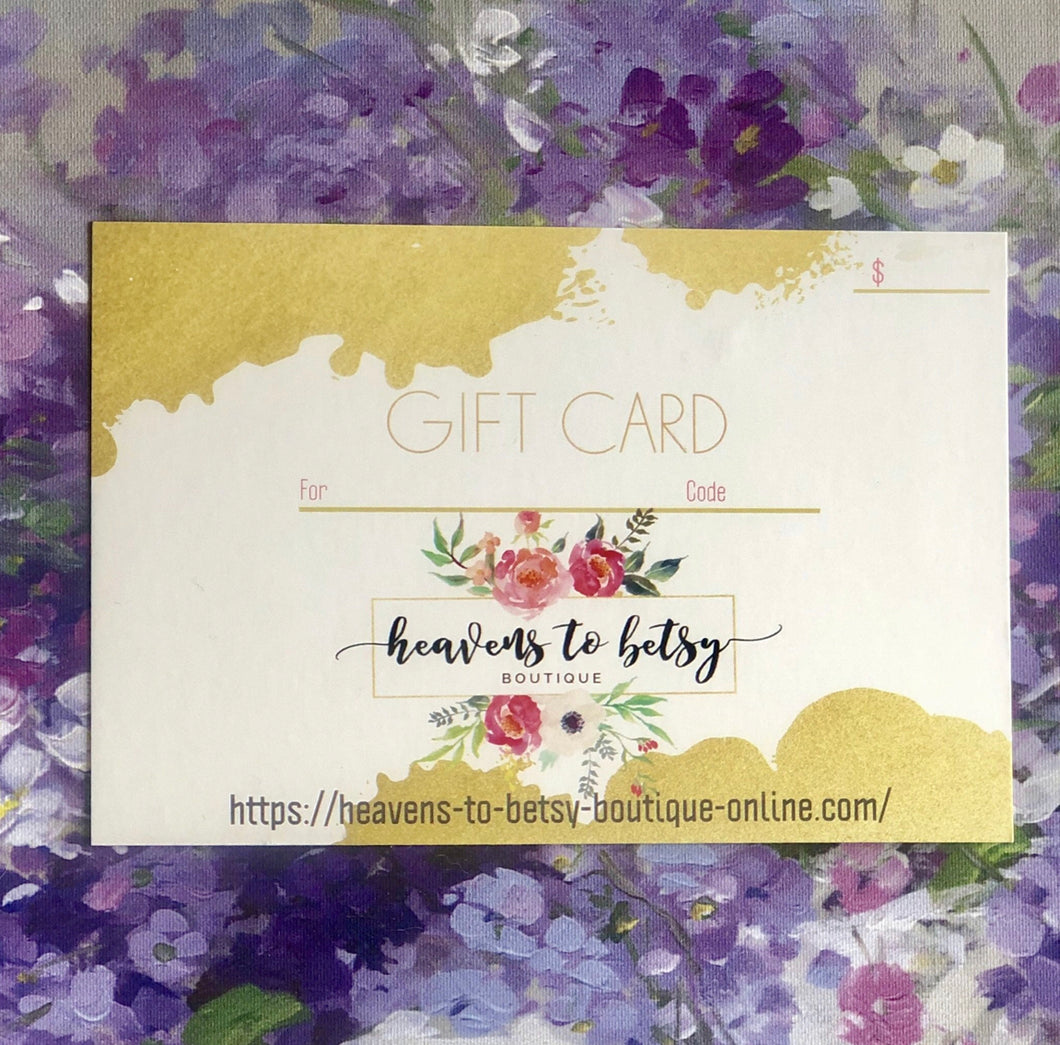 heavens to betsy boutique gift card