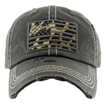 Vintage Leopard Flag Distressed Hat