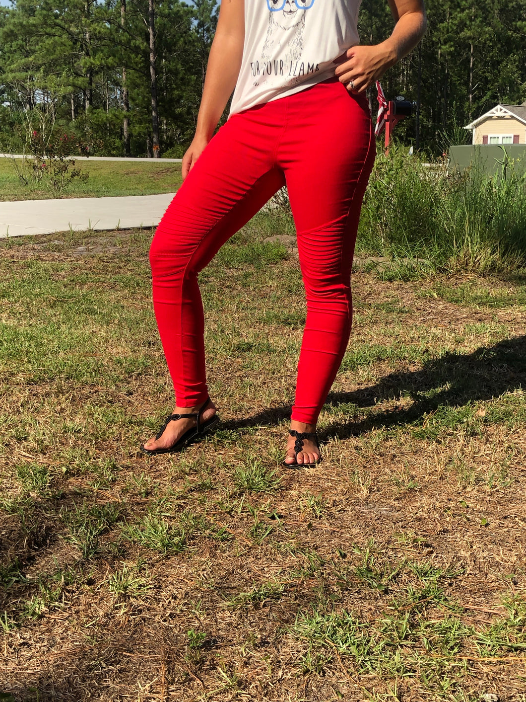 Red Moto Jeggings – Heavens To B Boutique Online