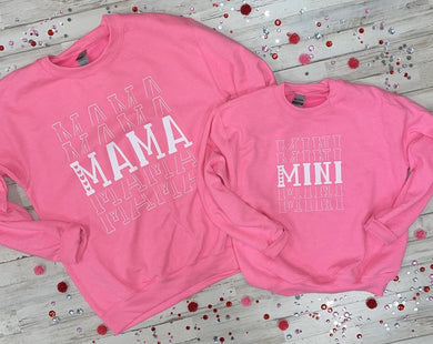 Mama Heart & Mini Heart Mommy & Me Sweatshirt