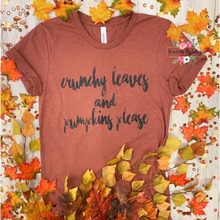 Crunchy Leaves and Pumpkins Please Tee